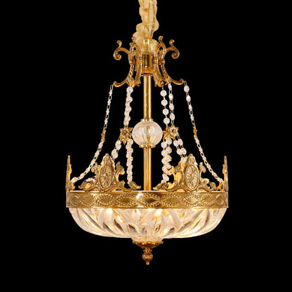 French Brass Pendant Lamp