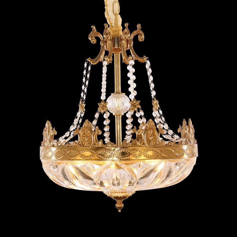 French Brass Pendant Lamp