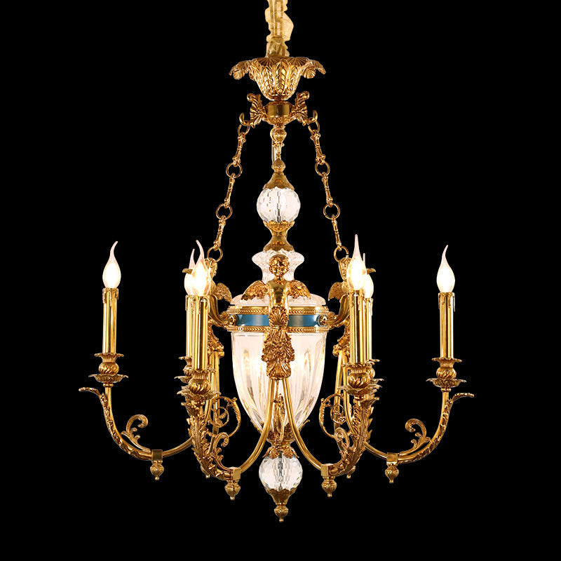 French Brass Chandelier