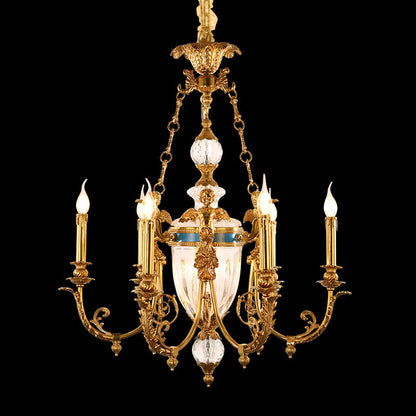 French Brass Chandelier