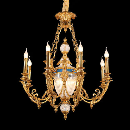 French Brass Chandelier