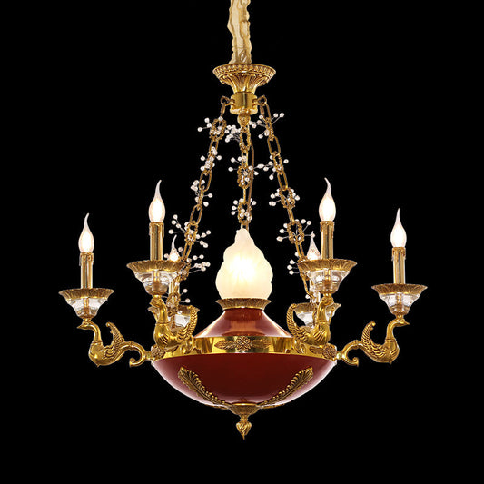 French Brass Chandelier