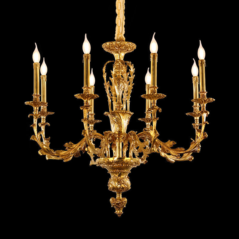 French Brass Luxury Chandelier