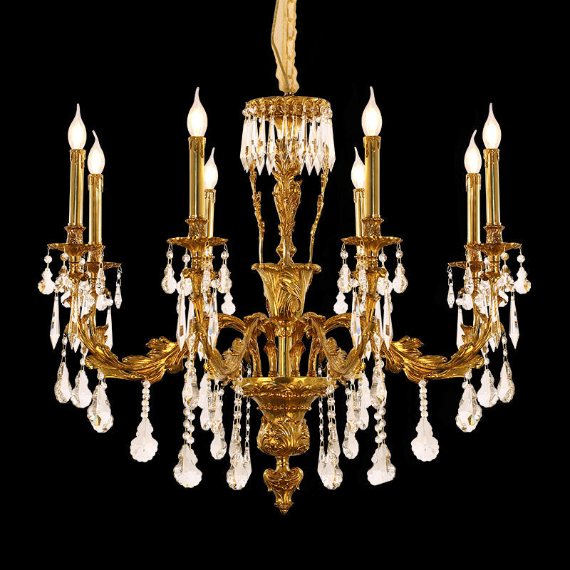 French Brass Luxury Chandelier