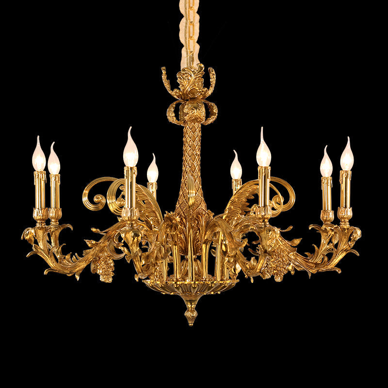 French Brass Chandelier