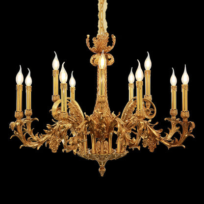 French Brass Chandelier