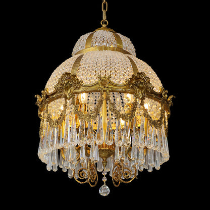 French Brass Chandelier