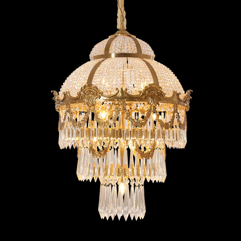 French Brass Chandelier