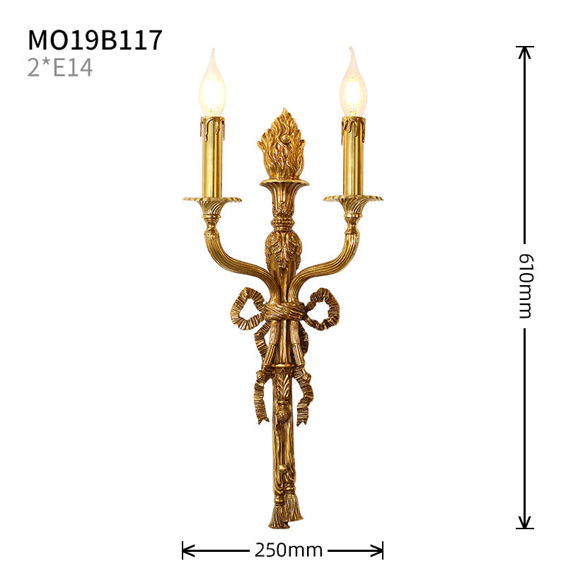 classic design brass wall lamp