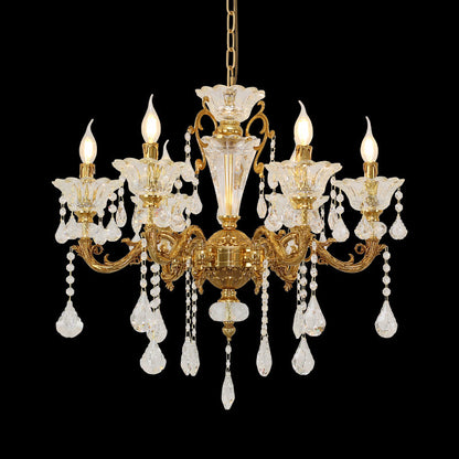 French Brass Chandelier