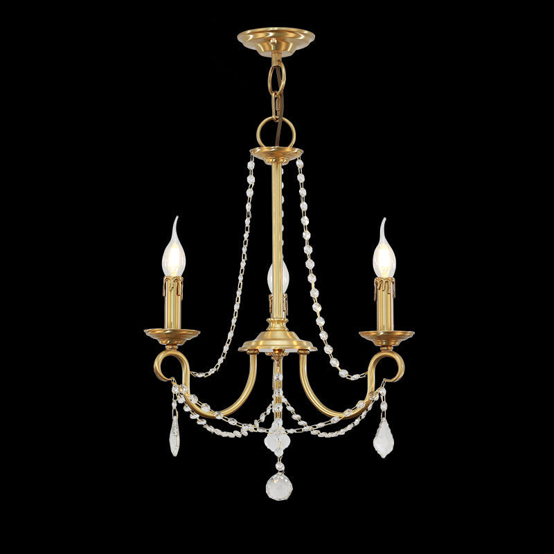 brass chandelier