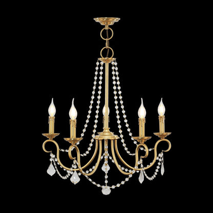 brass chandelier