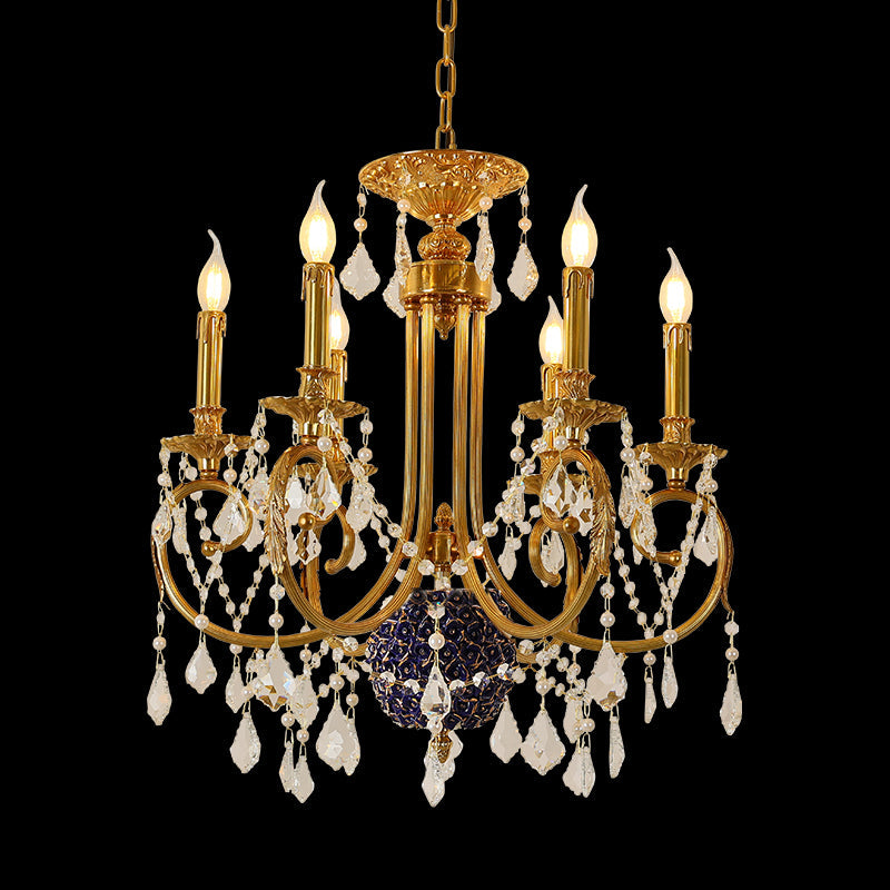 brass candle chandelier