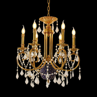 brass candle chandelier