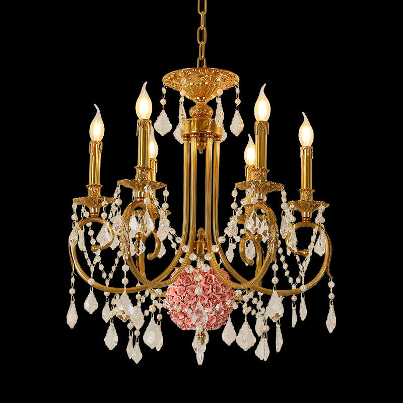 brass chandelier