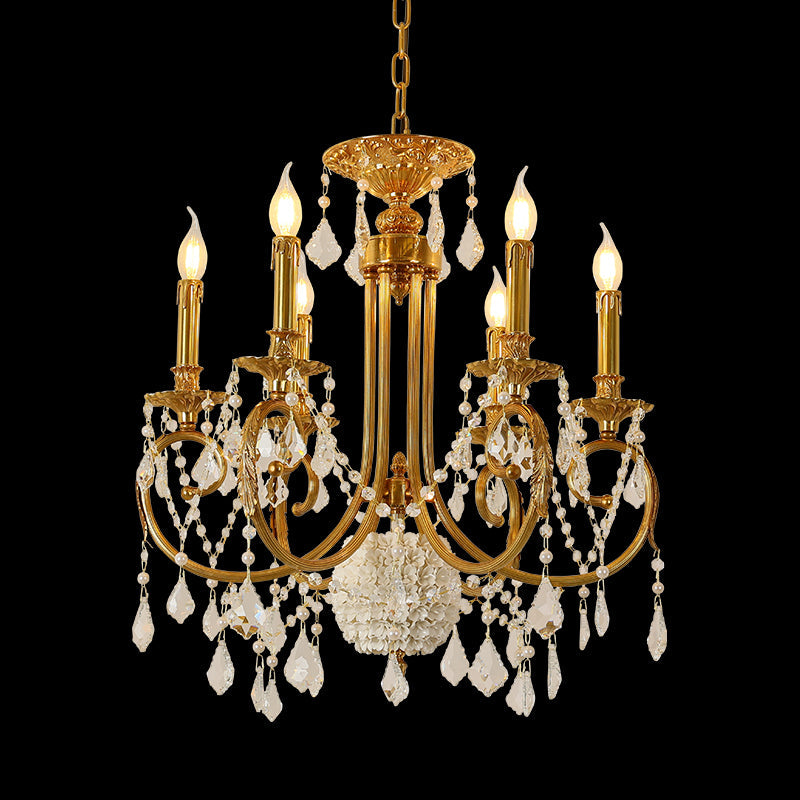 brass chandelier