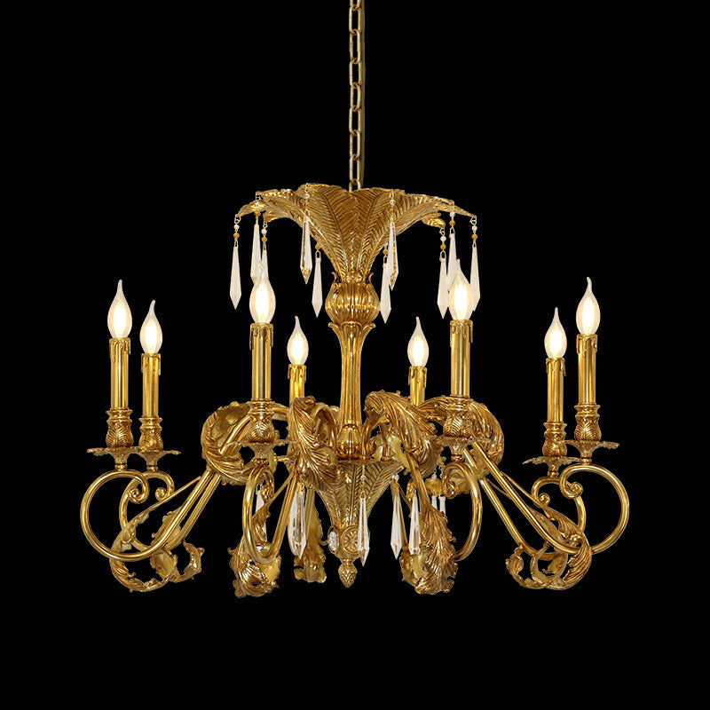 French Brass Chandelier