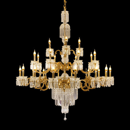 Opulent Rococo French Crystal Chandelier