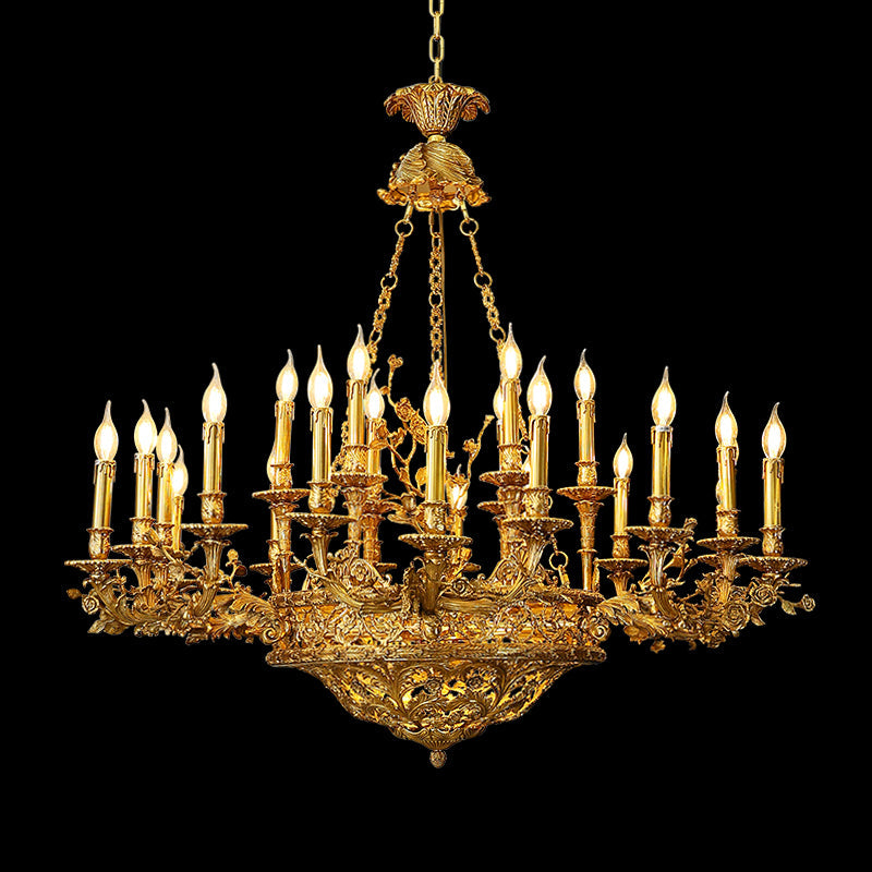 Classic French Brass Chandelier