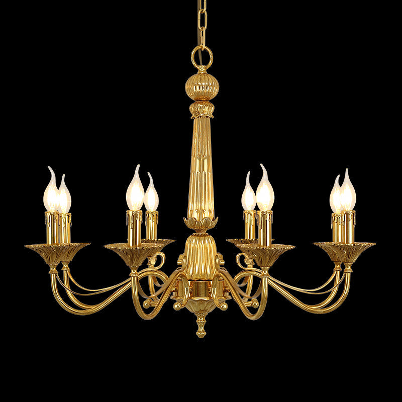 all brass chandelier