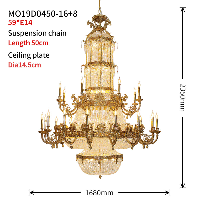 Victorian Crystal Chandelier