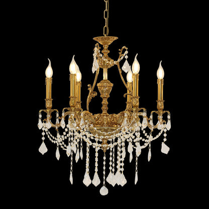 French Brass Chandelier