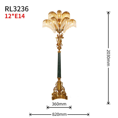 Celestial Palm Vintage Floor Lamp