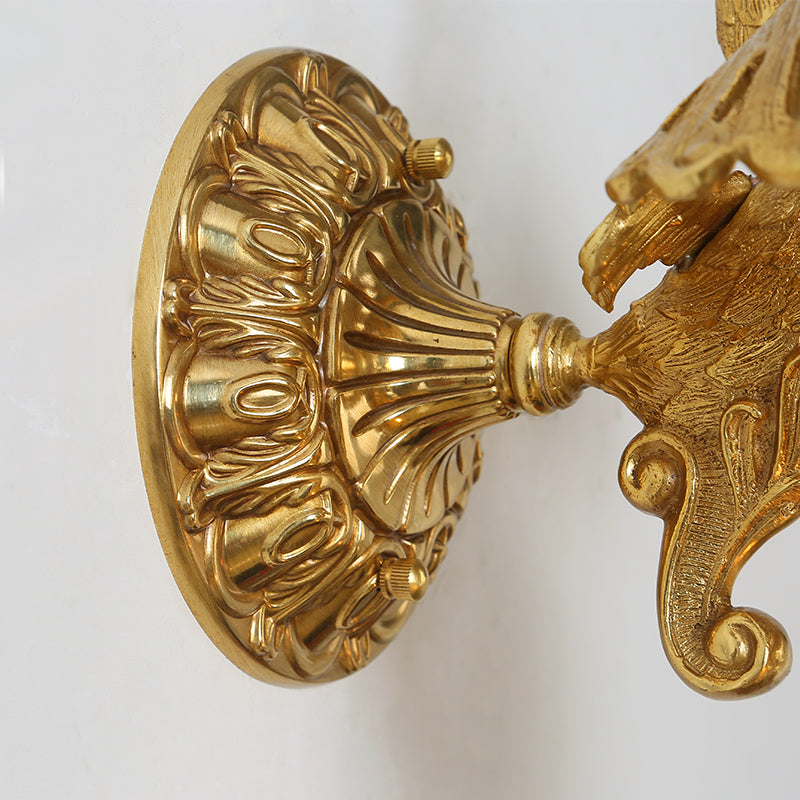 French Brass Wall Lamp