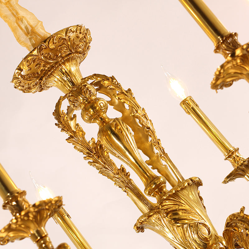 French Brass Luxury Chandelier