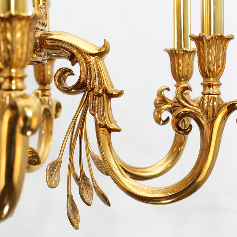 luxury decorative brass chandelier