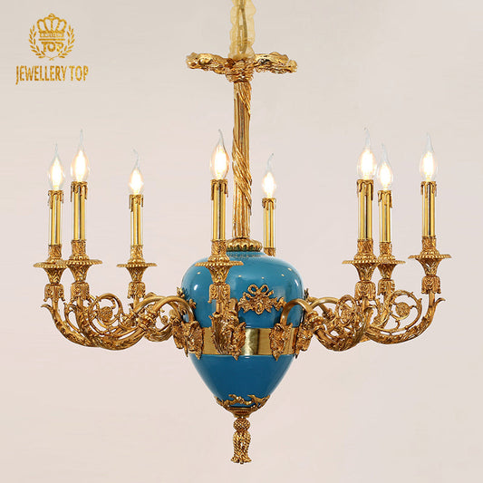 brass chandelier