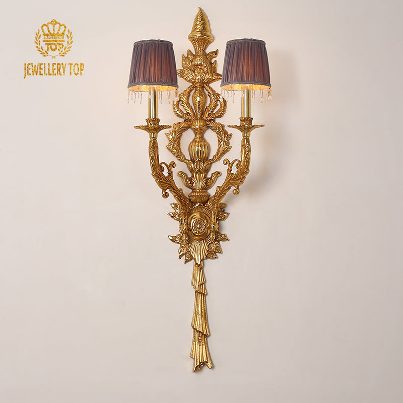 Baroque Royal Brass Wall Lamp