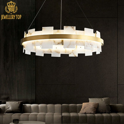 Dual-finish brass fluting and stepped design on sustainable luxury lighting