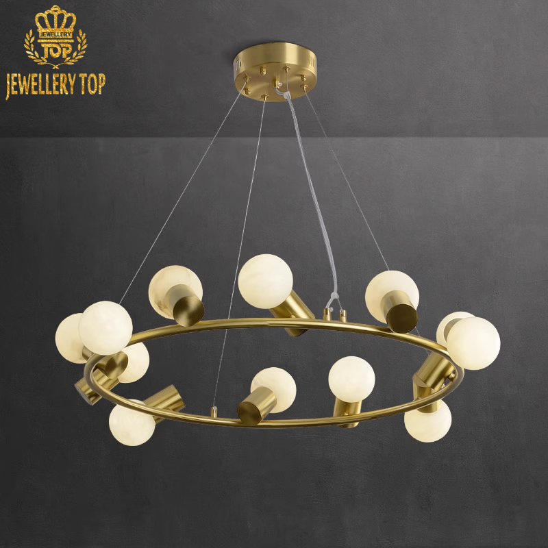 Hand-turned alabaster orbs diffusing warm ambient light through mineral veins