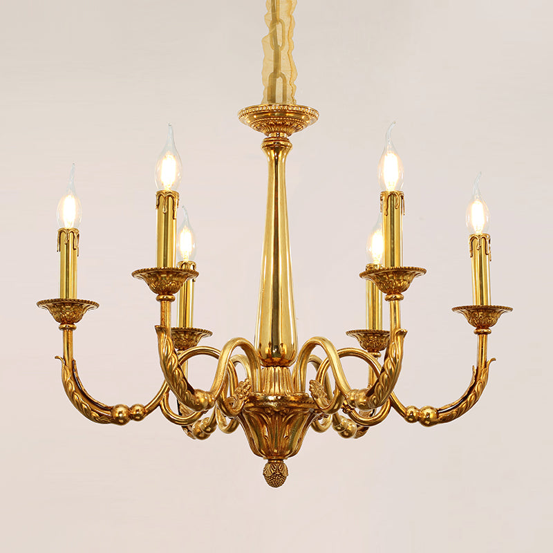 Aria Heritage Vintage Brass Chandelier