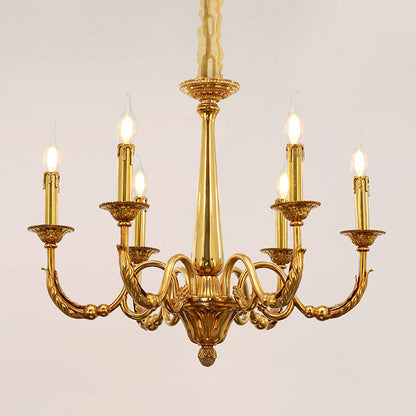 Aria Heritage Vintage Brass Chandelier