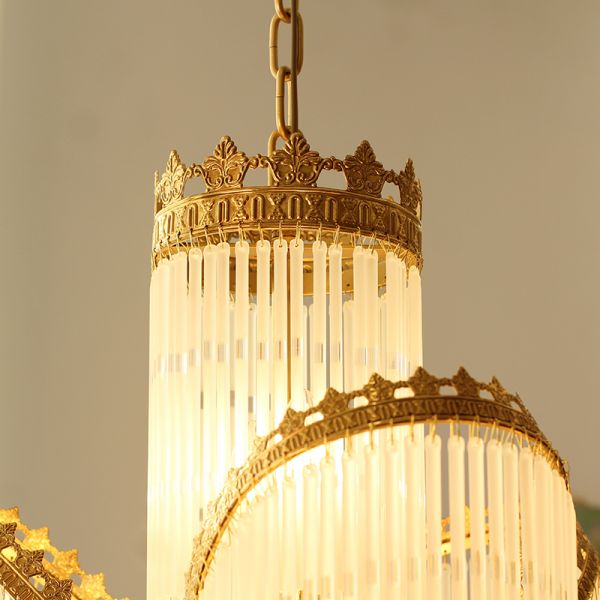 Detailed brass and glass elements on the Aurora Legacy Vintage Pendant Lamp