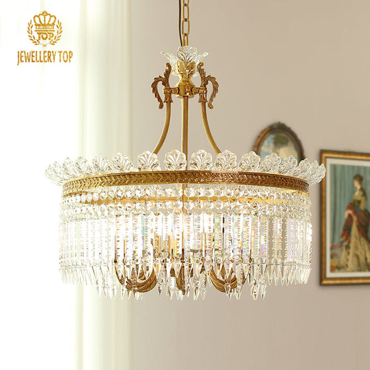 Aurora Radiance Crystal Pendat Lamp – Front view