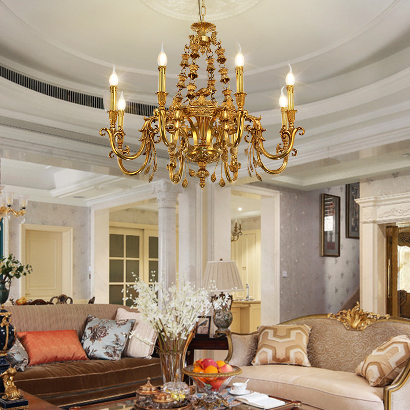 luxury decorative brass chandelier