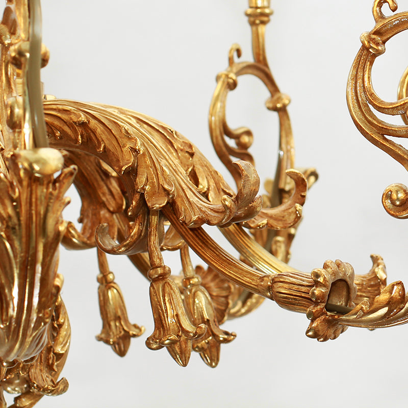 French Brass Chandelier