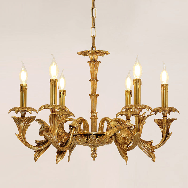 hand carving brass chandelier