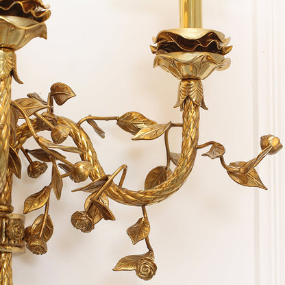 French Brass Wall Lamp