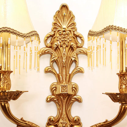 French Brass Wall Lamp