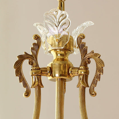 French Brass Pendant Light