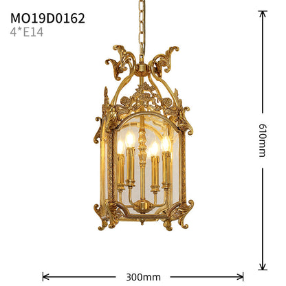 Brass Antique Lantern Pendant Light - Jewellery Top Lighting