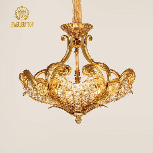 Brass Antique Pendant Light - Jewellery Top Lighting