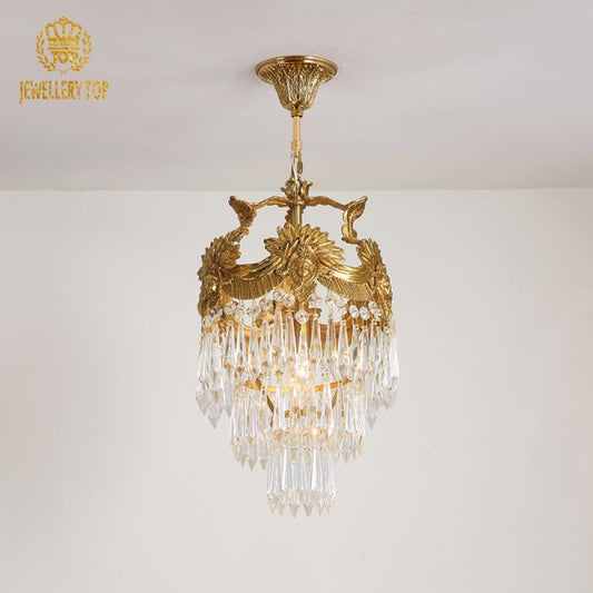 Brass Antique Pendant Light - Jewellery Top Lighting