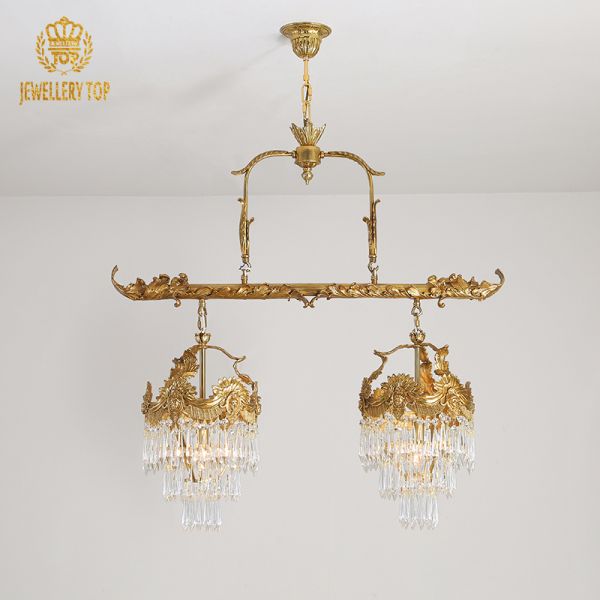 Brass Antique Pendant Light - Jewellery Top Lighting