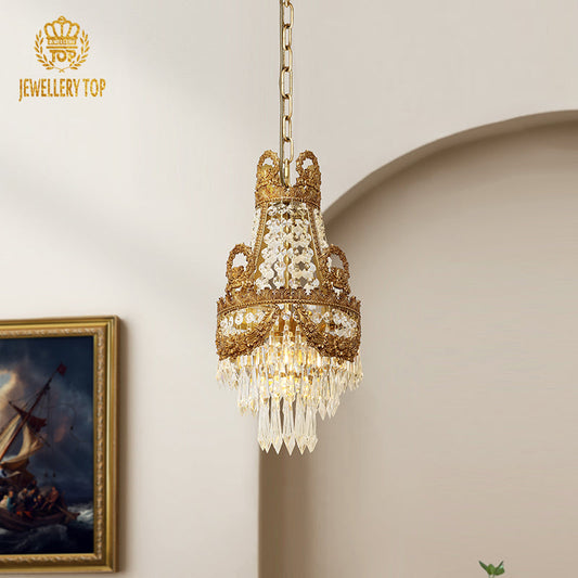 Brass Antique Pendant Light - Jewellery Top Lighting