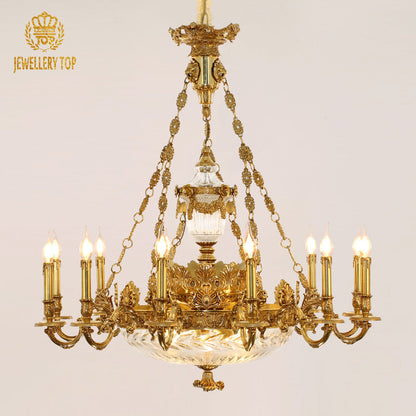 French Brass Chandelier